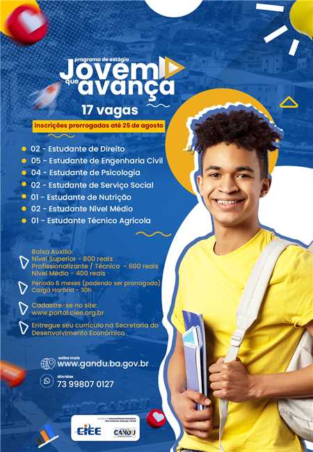 Prefeitura Municipal De Gandu - Programa De Estágio Jovem Que Avança ...